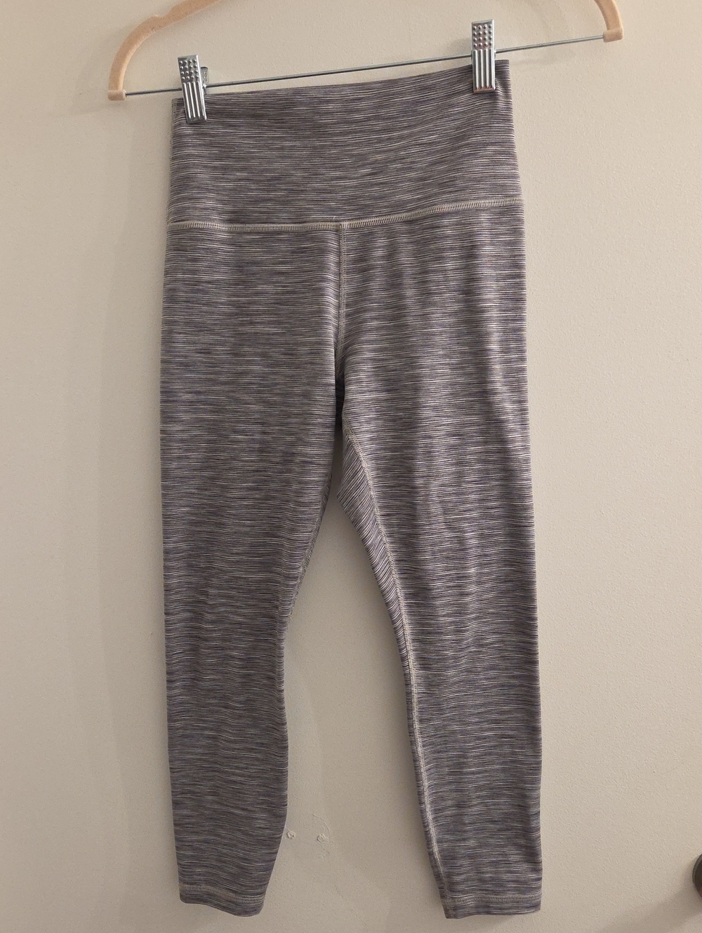 Athleta Transcend Textured 7/8 Tight In Stratus Grey